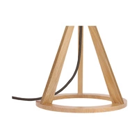 Lampa stołowa Konan 1xE27 maks. 25W Dąb olejowany/Antracytowy kabel z tkaniny/Antracytowy klosz z tkaniny 6514174