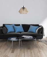 Lampa wisząca Bali 1xE27 maks. 60W chromowany metal/przezroczysty kabel PVC/brązowe szkło 1198128