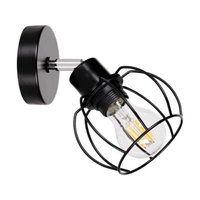 Kinkiet Phiphi 1xE27 Max.60W Czarny Metal/Chrom Metal 2614104