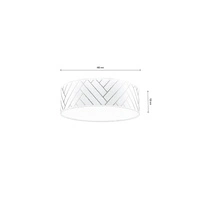 Punto Lampa Sufitowa 4xE27 Max.25W Multikolor/Biały 4894802