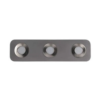 Cool Ceiling Lamp Incl. 3xLED Integrated 300lm 3000K 5W Gray Concrete/Satin Metal 2291336