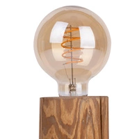 Trabo Table Lampa Stołowa 1xE27 Max.25W Sosna Bejcowana/Czarny 76911151