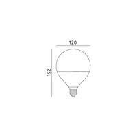 LED bulb E27 G120 24W NEUTRAL color
