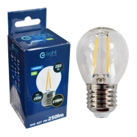 Filament LED bulb 2W E27 G45 2700K | warm white