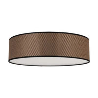 Cylinder Lampshade With Blend Brown/Black/Gold Fi480 H130 A1555