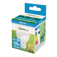 LED GU10 230V 4W SMD CW WITH MILK GLASS SPECTRUM +