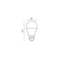 SMART LED bulb E27 GS 8,5W RGB + W WiFi | white