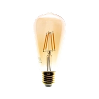 Żarówka Filamentowa LED, E27, ST64, 6W, barwa ciepła 2700K, 700lm, Amber