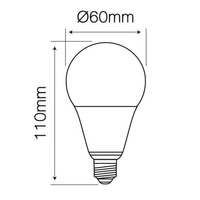 LED line E27 170-250V 10W 1000LM 4000K A60 | neutral bulb