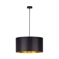 Victoria Lampa Wisząca 1xE27 Max,60W Czarny/Czarny-Złoty/Czarny 1423904