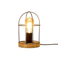 Netuno Table Lamp 1xE27 Max.25W Oiled Oak/Black 88459174