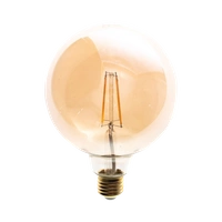 Żarówka Filamentowa LED, E27, G125, 6W, barwa ciepła 2700K, 700lm, Amber