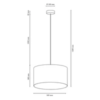 Victoria Lampa Wisząca 1xE27 Max,60W Czarny/Czarny-Miedziany/Czarny 1424904