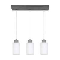 Karla Pendant Lamp 3xE27 Max.60W Gray/Transparent/Matte White 9160336