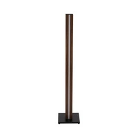 Flame Lampa Podłogowa 1xLED 12V Zintegrowane 16W Czarny/Okleina Orzech/Czarny PVC/Touch Dimmer 630119186