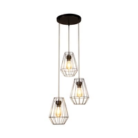 Endorfina Pendant Lamp 3xE27 Max.60W Black Metal/Black PVC Cable 1324304R