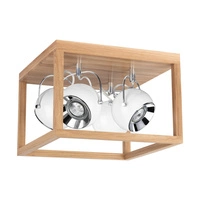 Lampa sufitowa Roy z 4xLED GU10 5W Dąb olejowany/biały metal 5222474