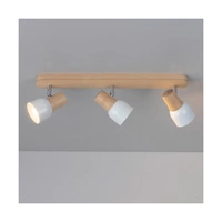 Svantje Ceiling Lamp 3xE14 Max.40W Birch Wood/White Metal 2239360