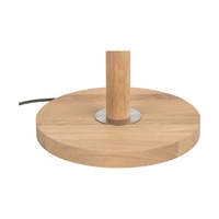 Benita Lampa Podłogowa 1xE27 Max. 60W Dąb Olejowany/Nikiel Mat/Kremowy-Srebrny 6017400511529