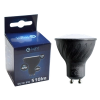CZARNA ŻARÓWKA GU10 LED, EKZA268, 6W, BARWA: NEUTRALNA