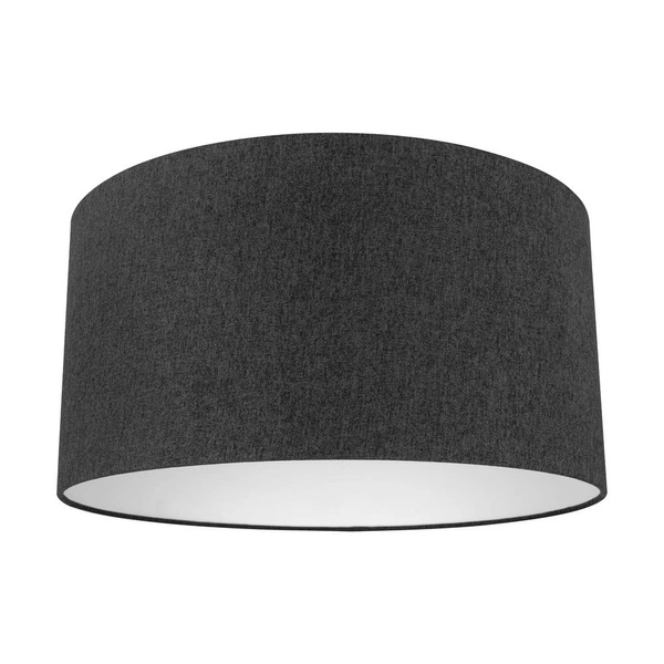 Lampshade Cylinder E27 H30 Black Cotton Fabric A0274