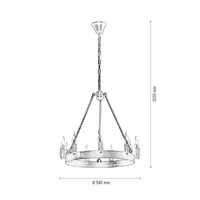 Lampa Wisząca Bellona 9xE14 Max.60W Czarny Metal 9800904