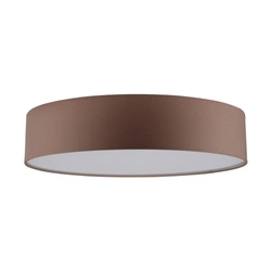 Lampa sufitowa Josefina 4xE27 maks. 25W biały metal/brązowy klosz z tkaniny 4794812