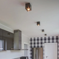 Concretedream Square Lampa Sufitowa Incl.1xLED GU10 5W Szary Beton 2576136
