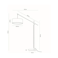 Cecile Floor Lamp 1xE27 Max.60W Black/Oiled Oak/Black/White 75011904