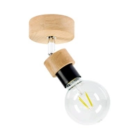 Marjolaine Wood Kinkiet 1xE27 Max.25W Dąb Olejowany/Czarny 2834174