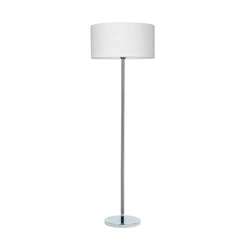Lampa podłogowa Leila 1xE27 maks. 60W chromowany metal/przezroczysty kabel PVC/wielokolorowy papier + klosz z PCV z wzorem w kropki 6654028