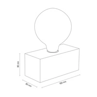 Lampa stołowa Theo 1xE27 Max.25W Dąb olejowany/Czarny kabel PVC 7460174