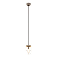 Lampa Wisząca Netuno 1xE27 Max.15W LED Witrażowa Sosna Szara/Czarny Metal/Czarny Kabel PCV/Srebrny Metal 1871759157