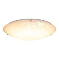 Lampa sufitowa California w zestawie 1xLED 2600lm 2700K 30W Chrom Metal/Biało-Przezroczyste Szkło 4255102