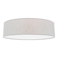 Lampa sufitowa Prata 4xE27 maks. 25W biały metal/srebrny klosz z tkaniny 95728271