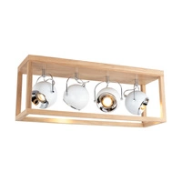 Lampa sufitowa Roy z 4xLED GU10 5W Dąb olejowany/biały metal 5222474L