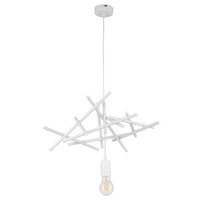 Glenn Pendant Lamp 1xE27 Max.60W White Metal/White PVC Cable 9222102