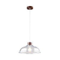 Molde Lampa Wisząca 1xE27 Max,60W Orzech/Transparentny/Transparentny 9882076