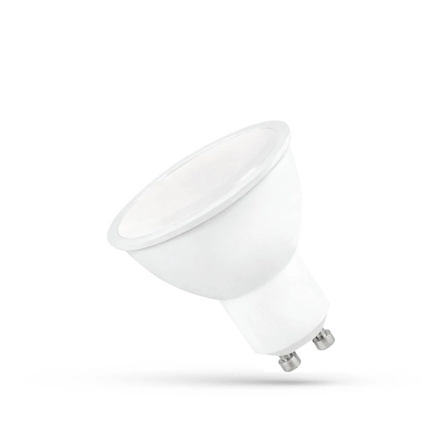 LED GU10 230V 6W SMD WW WITH MILK GLASS WHITE SPECTRUM +