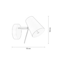 Astrid Wall Lamp 1xE14 Max.40W Black Metal 2735104
