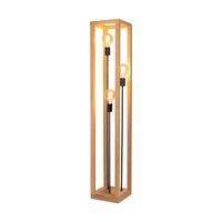 Kago Floor Lamp 3xE27 Max.60W Oiled Oak/Black Metal/Black Fabric Cable 51524374