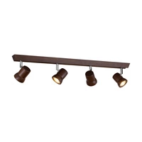 Venla Ceiling Lamp Incl. 4xLED GU10 5W Walnut Beech Wood 2434476