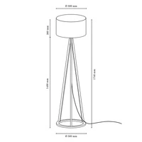 Victoria Floor Lamp 1xE27 Max.60W Black/Black-Copper/Black 6434904