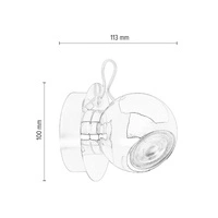 Lampa ścienna Sergio w zestawie 1xGU10 Max.50W Chromowany metal 2585128