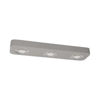 Fajna lampa sufitowa w zestawie Zintegrowany 3xLED 300lm 3000K 5W Szary Beton/Satynowy Metal 2291336