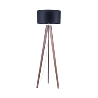 Lotta Floor Lamp 1xE27 Max.60W Walnut/Transparent PVC/Black 74303076