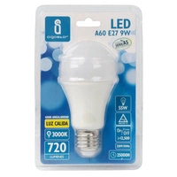 LED bulb E27 9W warm 3000K A60
