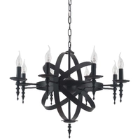 CAGE chandelier pendant lamp black 55cm 9500804