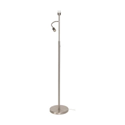 Floor Lamp Base 1xE27 Max.60W 1xLED Integrated 150lm 3000K 3W Satin Metal/Black PVC 1230127B