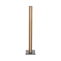 Flame Lampa Podłogowa 1xLED 12V Zintegrowane 16W Szary/Okleina Dąb/Transparent PVC/Touch Dimmer 630119187